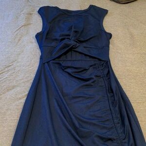 Halara long sleeveless dress Navy blue XS